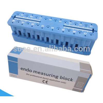 Dental endo measure clean sterilize block plastic test board