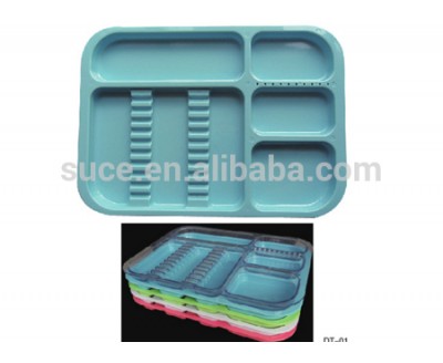 Autoclavable dental divided instrument plastic tray