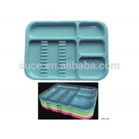 Autoclavable dental divided instrument plastic tray