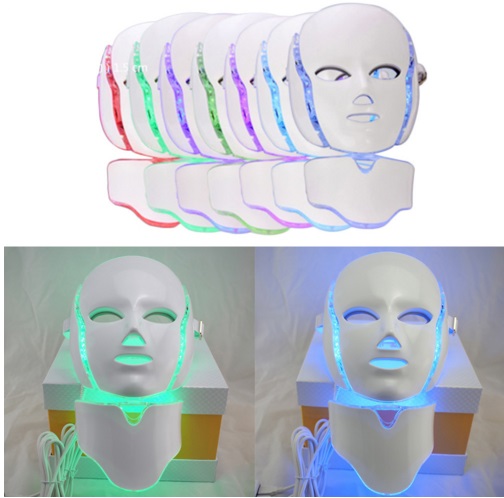 market skin whitening 7 Color LED Light Therapy facial Mask OEM private logo Europe America